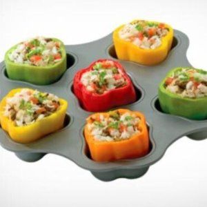 Chicago Metallic Stuff It Up Pan stuffed peppers nonstick heavy duty - Excellent